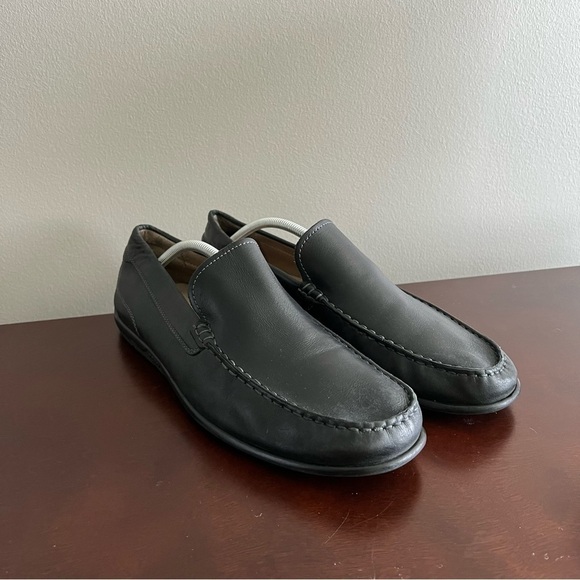 Ecco Other - Ecco Mens Black Leather Drivers Extra Width Size 45‎ US Size 11 Wide